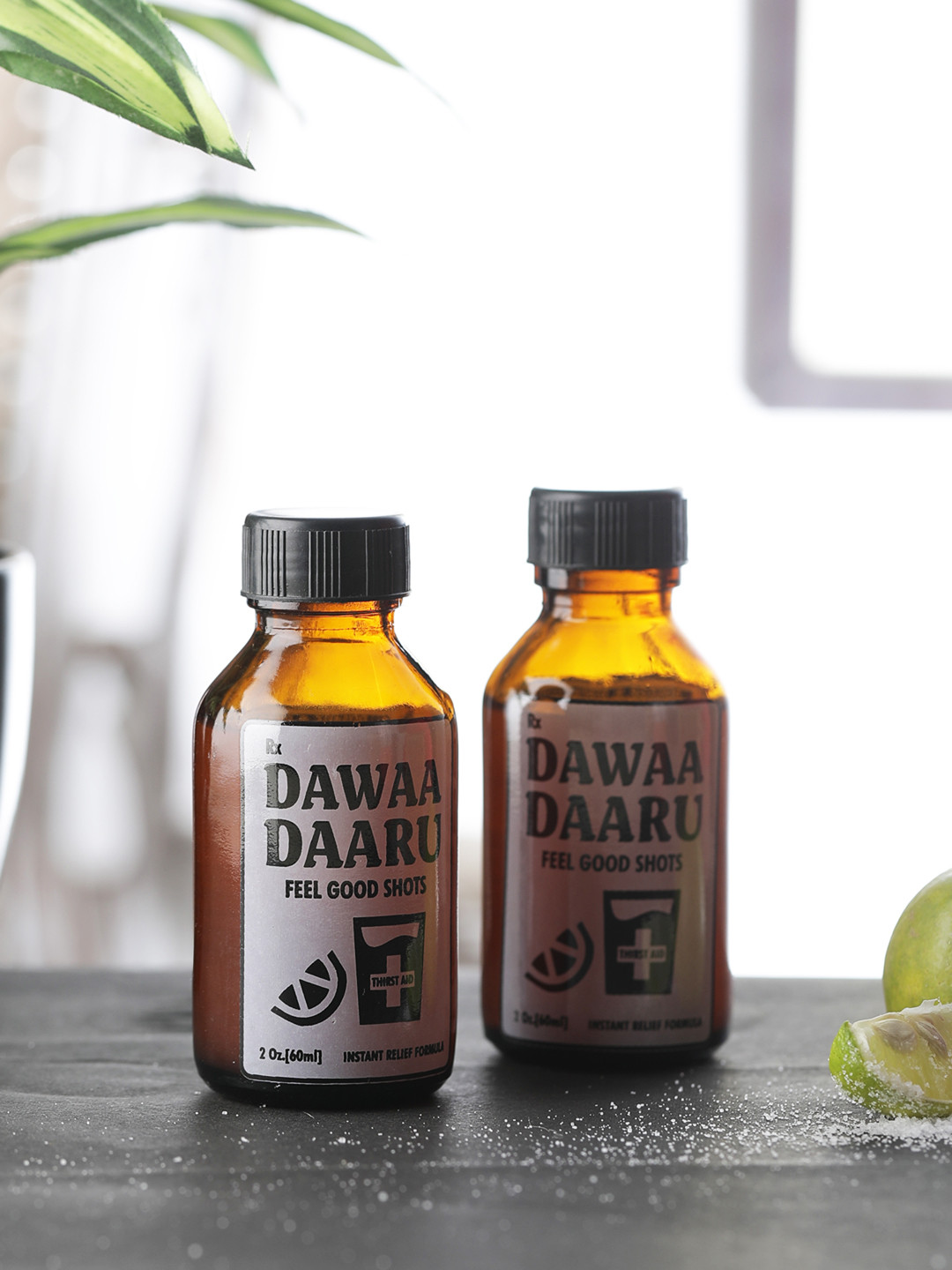 Buy EK DO DHAI Set Of 4 DAWA DARU Shot Bottles 60 Ml Bar And