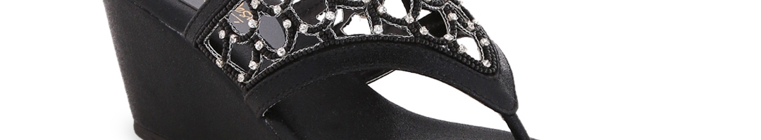 Buy Siendo Desi Women Black Solid Sandals - Heels for Women 6582588 ...