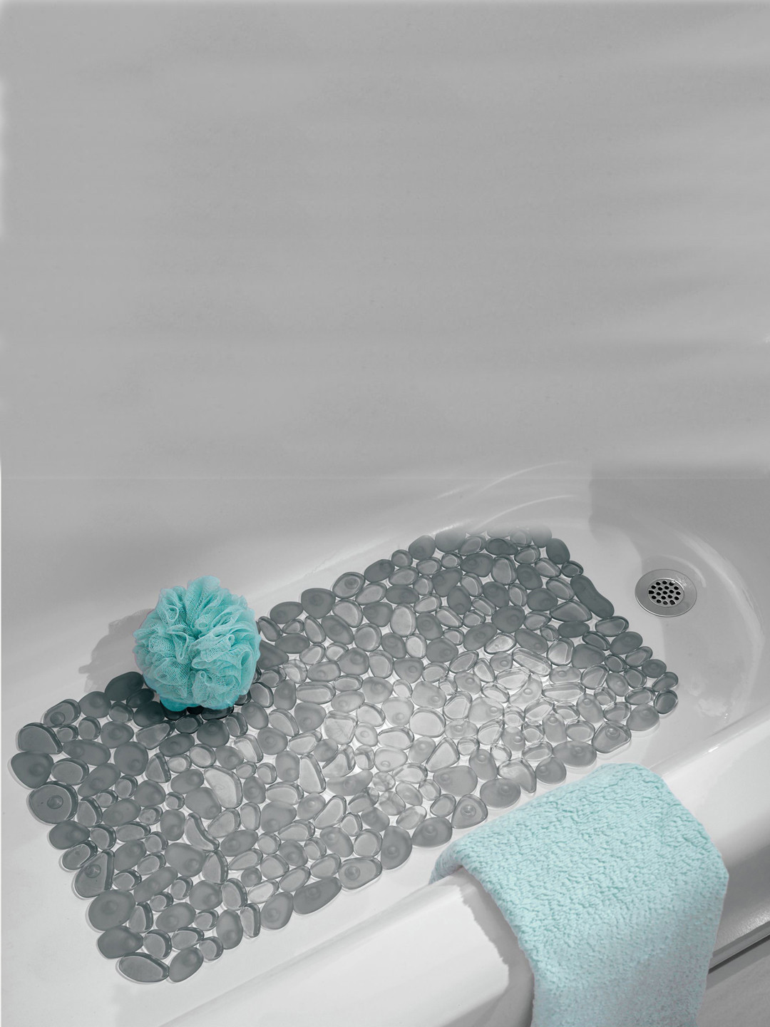 Buy INTERDESIGN Grey Pebble Deisgn Bath Mat Bathroom Accessories for