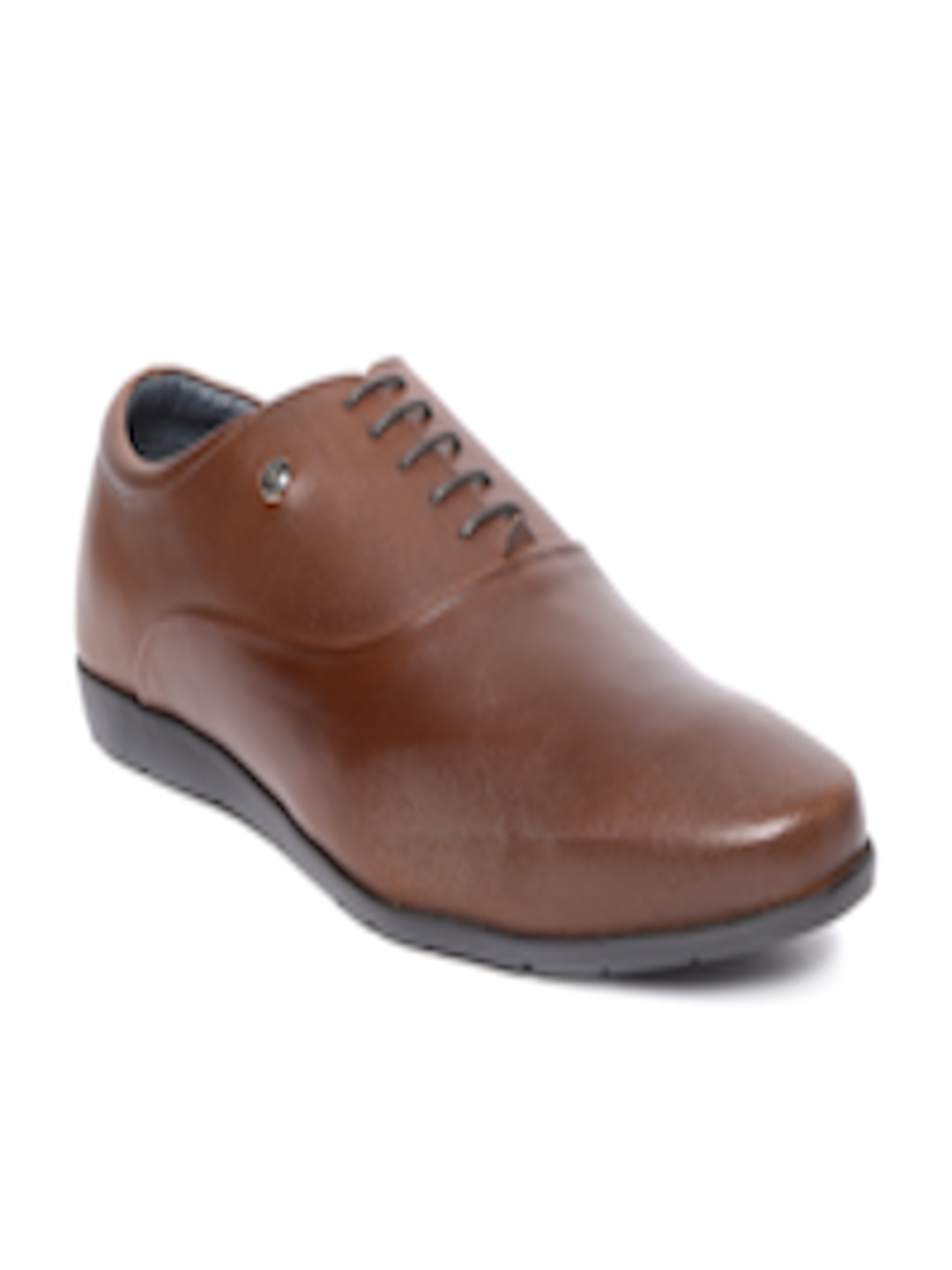 Buy Louis Philippe Men Brown Leather Textured Formal Oxfords - Formal Shoes for Men 6591139 | Myntra