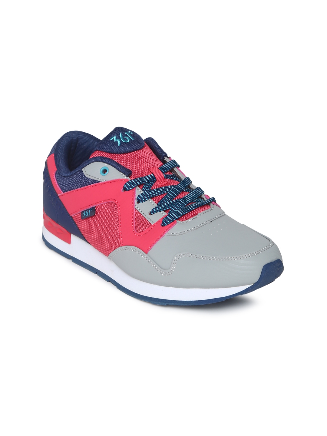 Buy 361 Degree Women Pink & Grey Colourblocked Sneakers - Casual Shoes ...