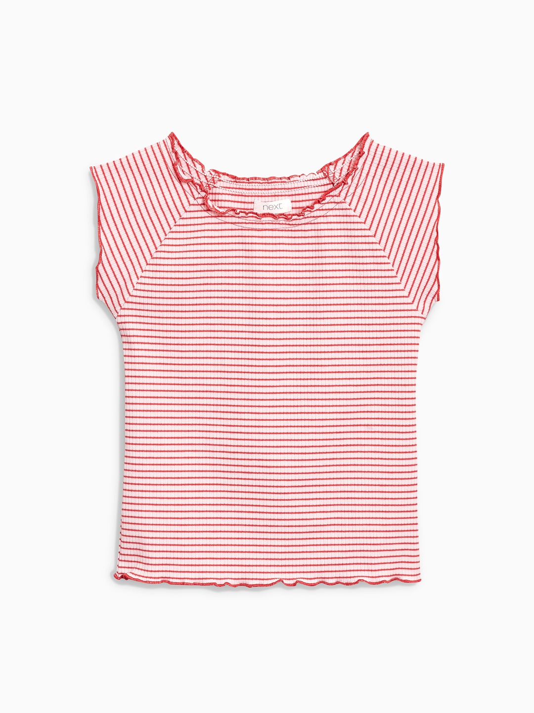 Buy Next Girls Red & White Striped T Shirt - Tshirts for Girls 6601140 ...