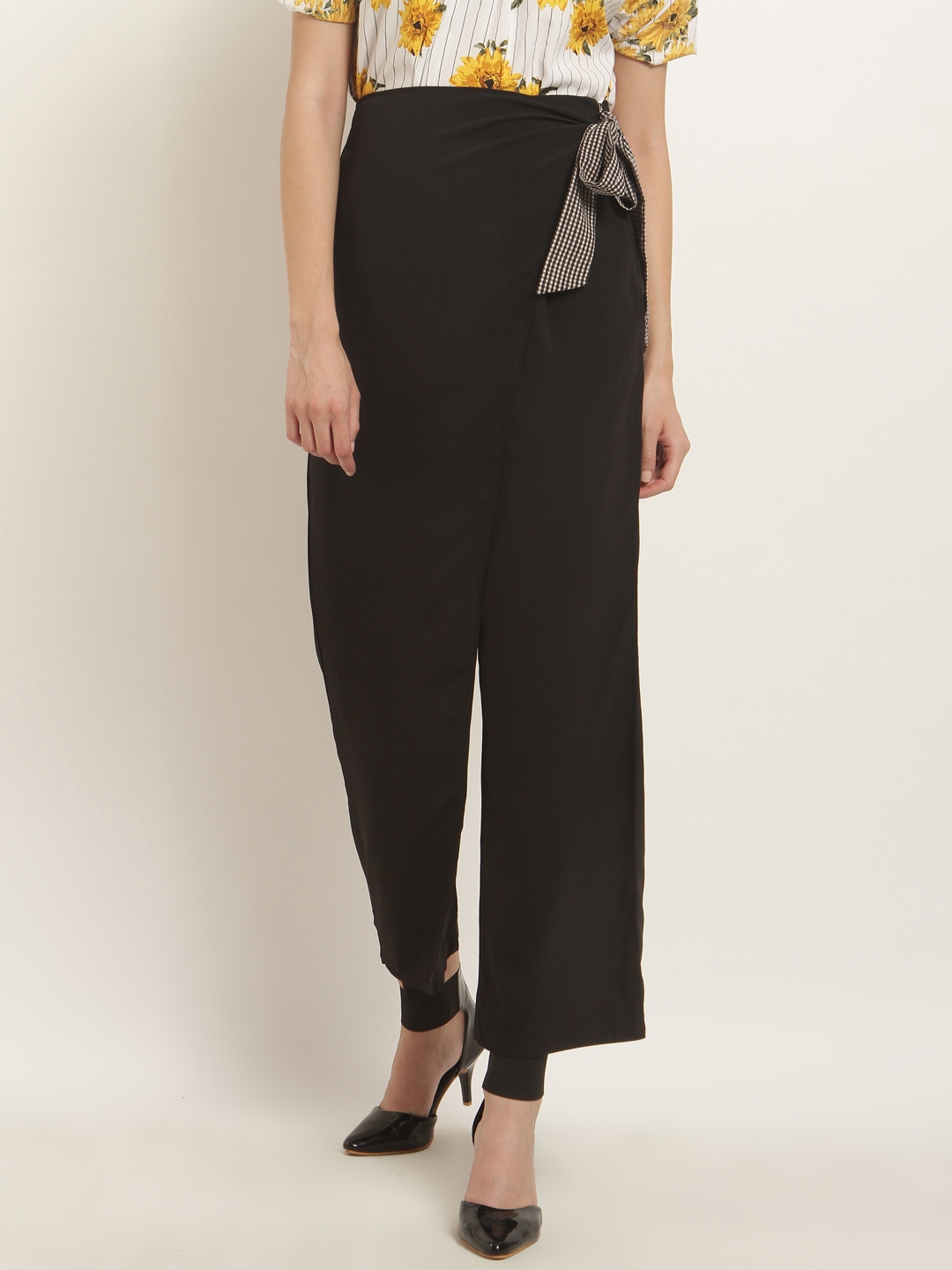 black parallel pants
