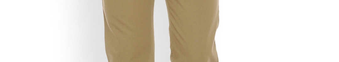 Buy Basics Men Khaki Slim Fit Solid Chinos - Trousers for Men 6605421 ...