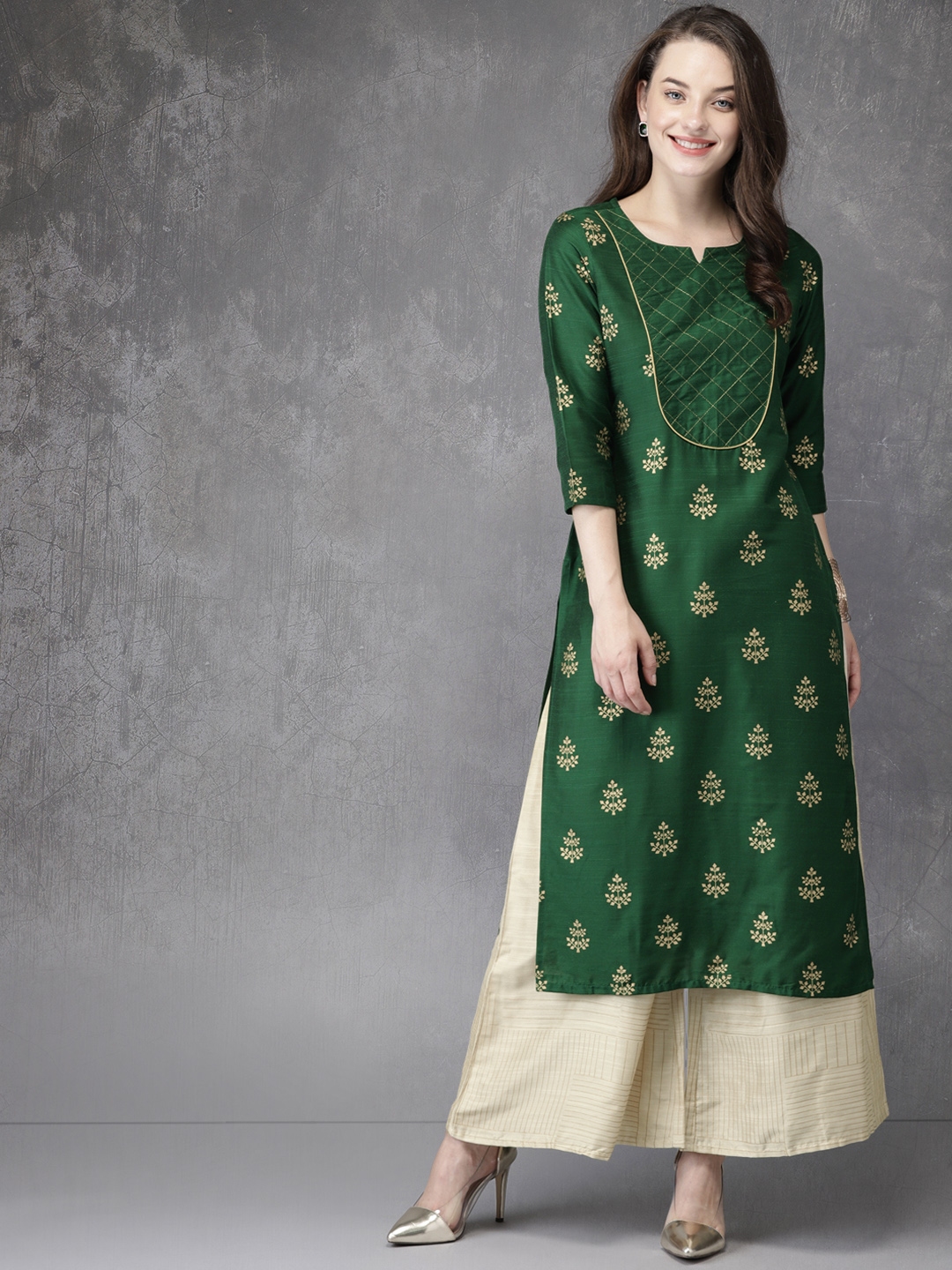 myntra anouk kurta set