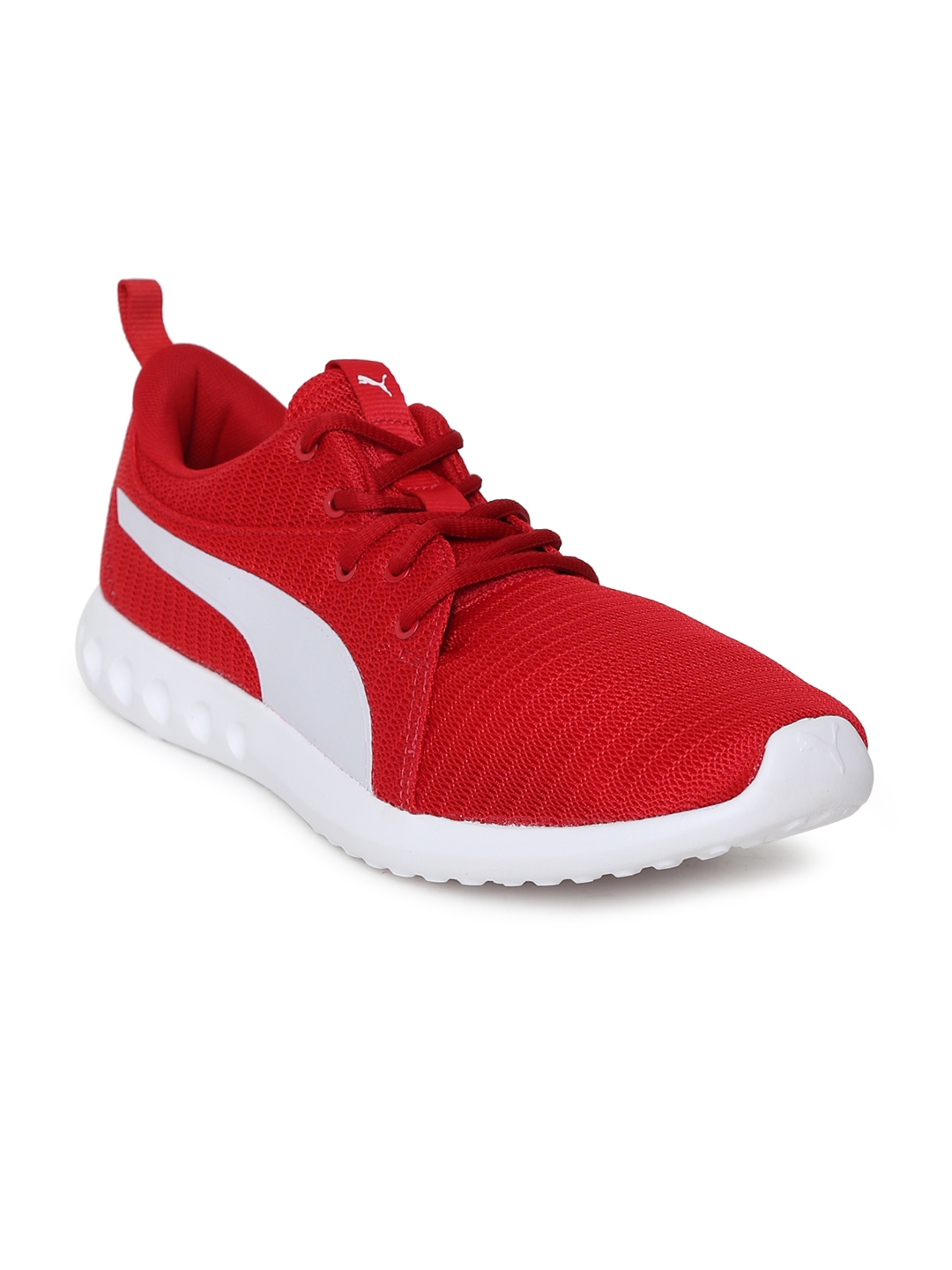 puma red ankle shoes