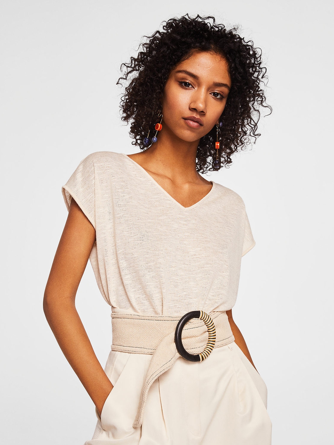 v neck tops myntra
