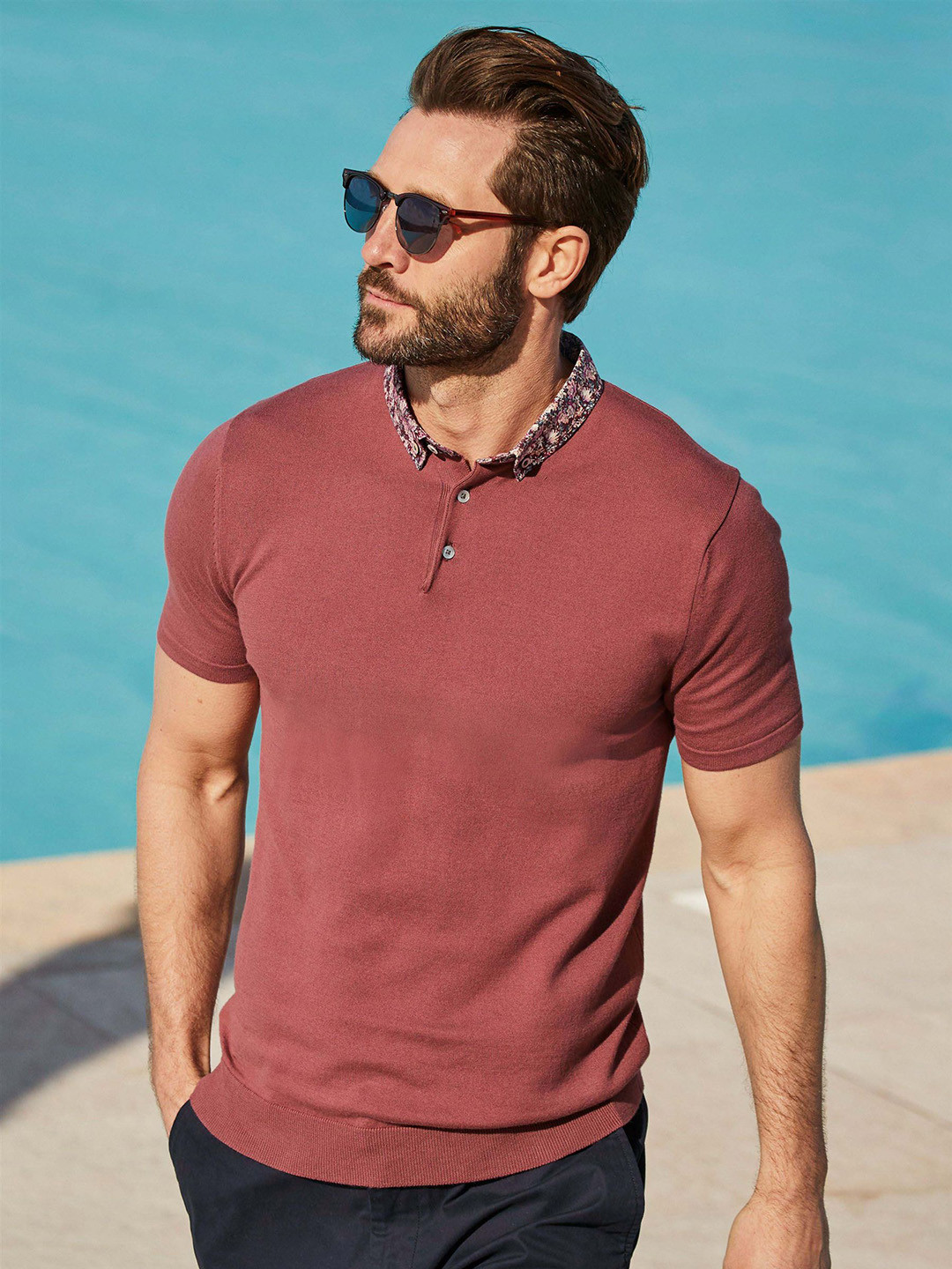 Buy Next Men Red Slim Fit T Shirt Tshirts for Men 6616979 Myntra