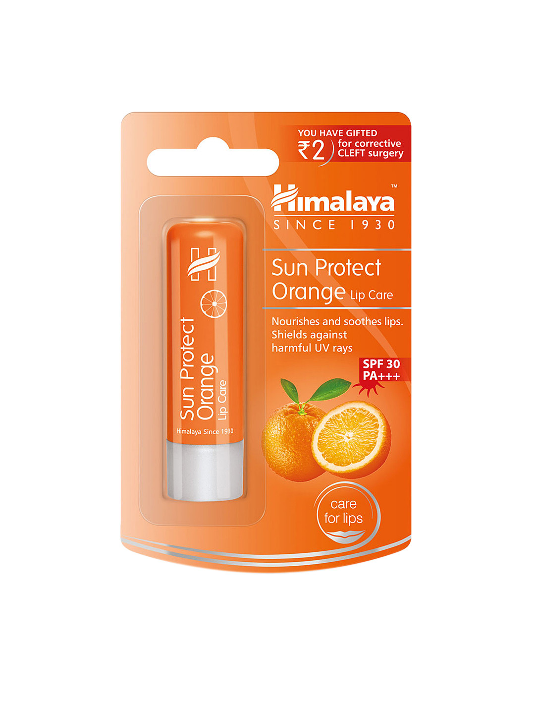 Buy Himalaya SPF 30 Sun Protect Orange Lip Care 4.5 G Lip Balm for