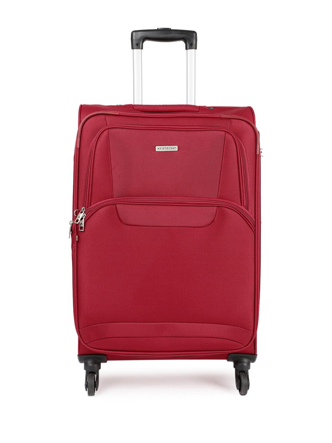 Buy Aristocrat Unisex Red Amber Strolley 69 Medium Trolley Bag