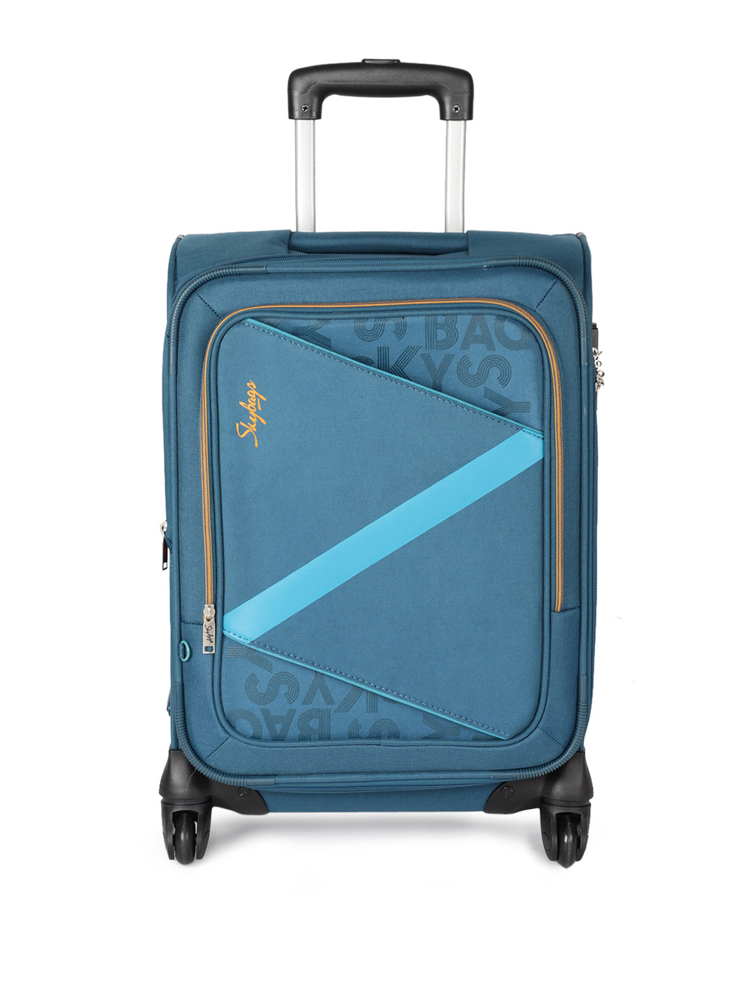 Buy Skybags Unisex Blue Solid Spotlight 4W Exp Strolly (H) 55 Cabin