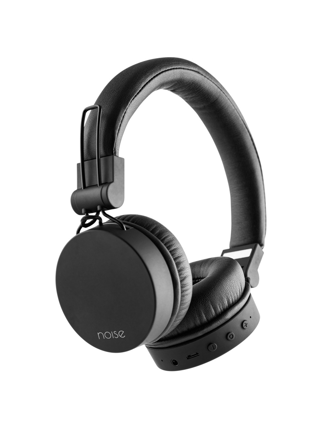 Buy Noise Barrel Bluetooth Black On Ear Wireless Headphones With Mic