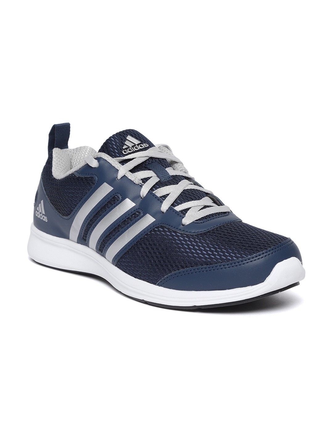 Buy ADIDAS Men Navy Blue & Silver Toned YKING Running Shoes - Sports ...