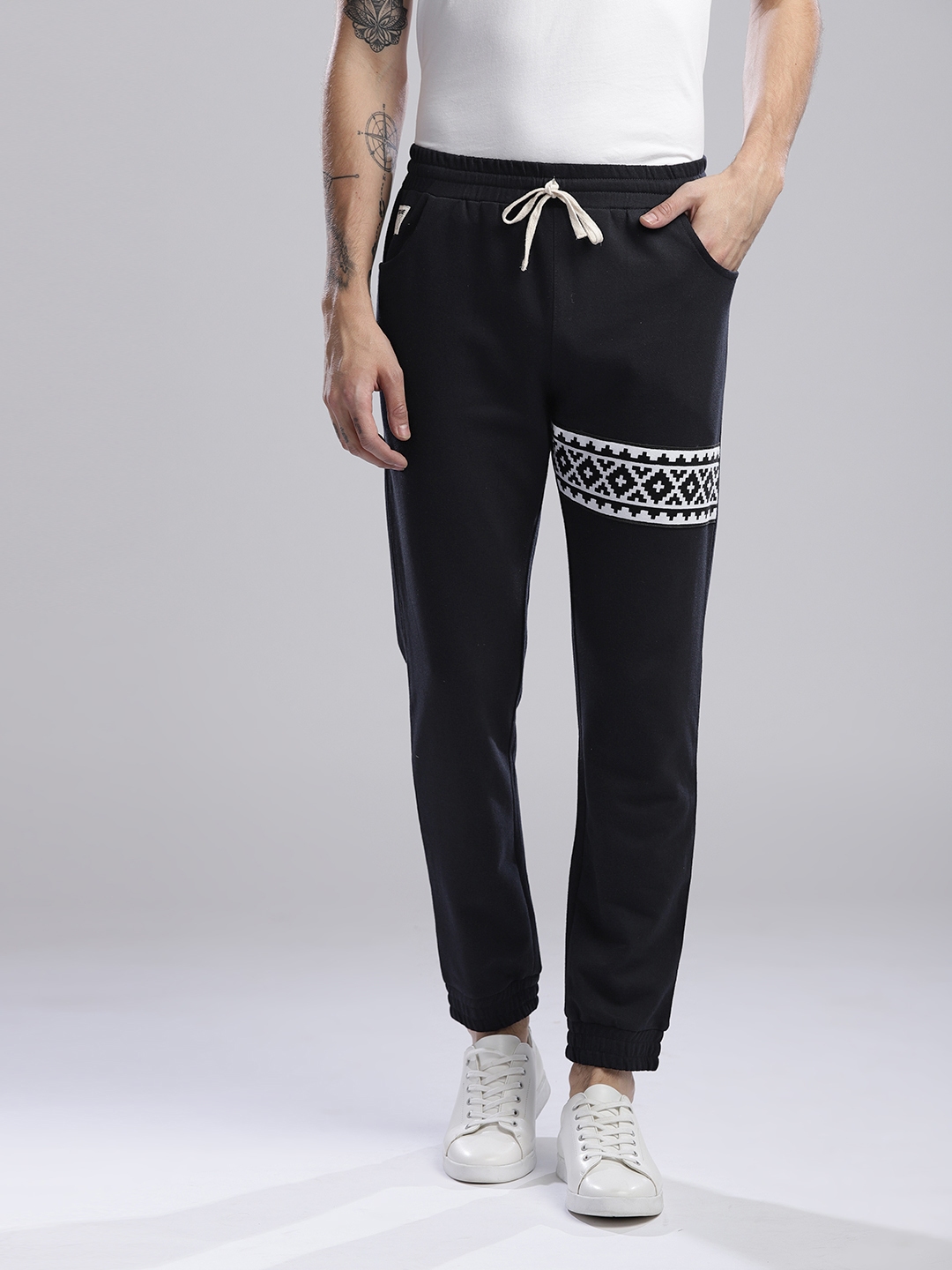 black fitted tracksuit