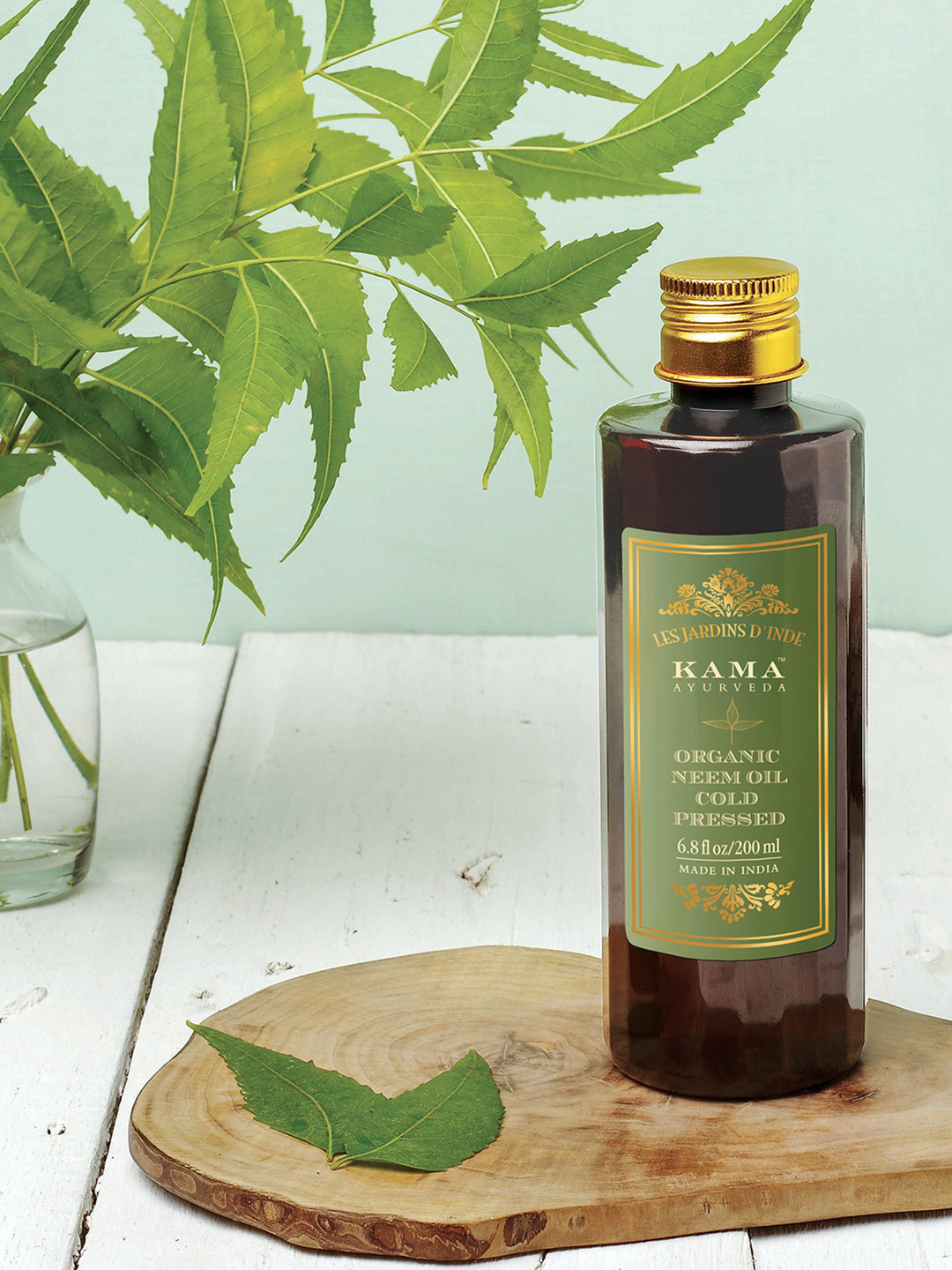 Buy KAMA AYURVEDA Unisex Cold Pressed Organic Neem Oil 200 Ml Massage