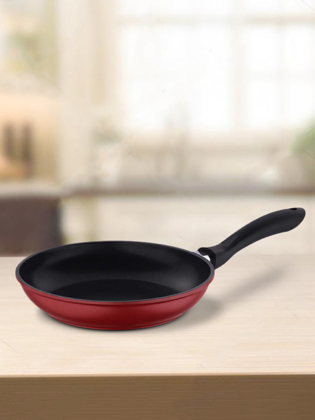 Bergner Red Edition Pfannenset 3-teilig (22+26 Cm) Mit Abnehmbarem Griff - Antihaft Aluminium Für Alle Herdarten