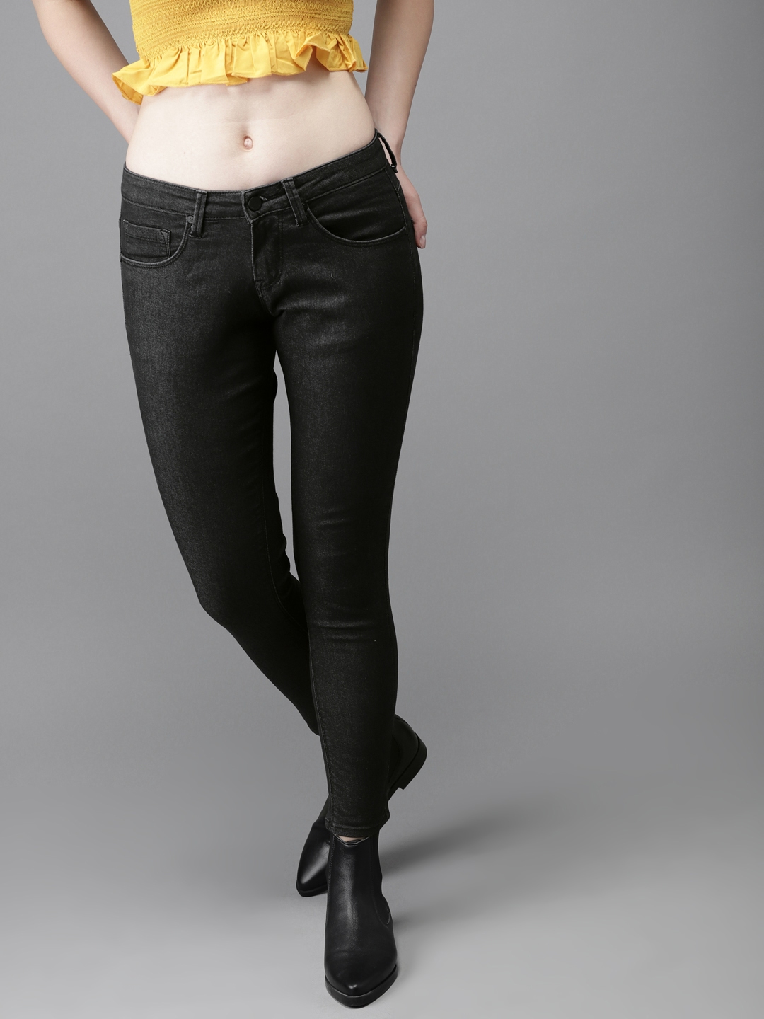 black skinny jeans women