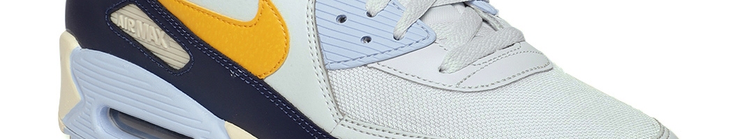 Buy Nike Men Grey & Yellow Air Max '90 Essential Casual Shoes - Casual ...
