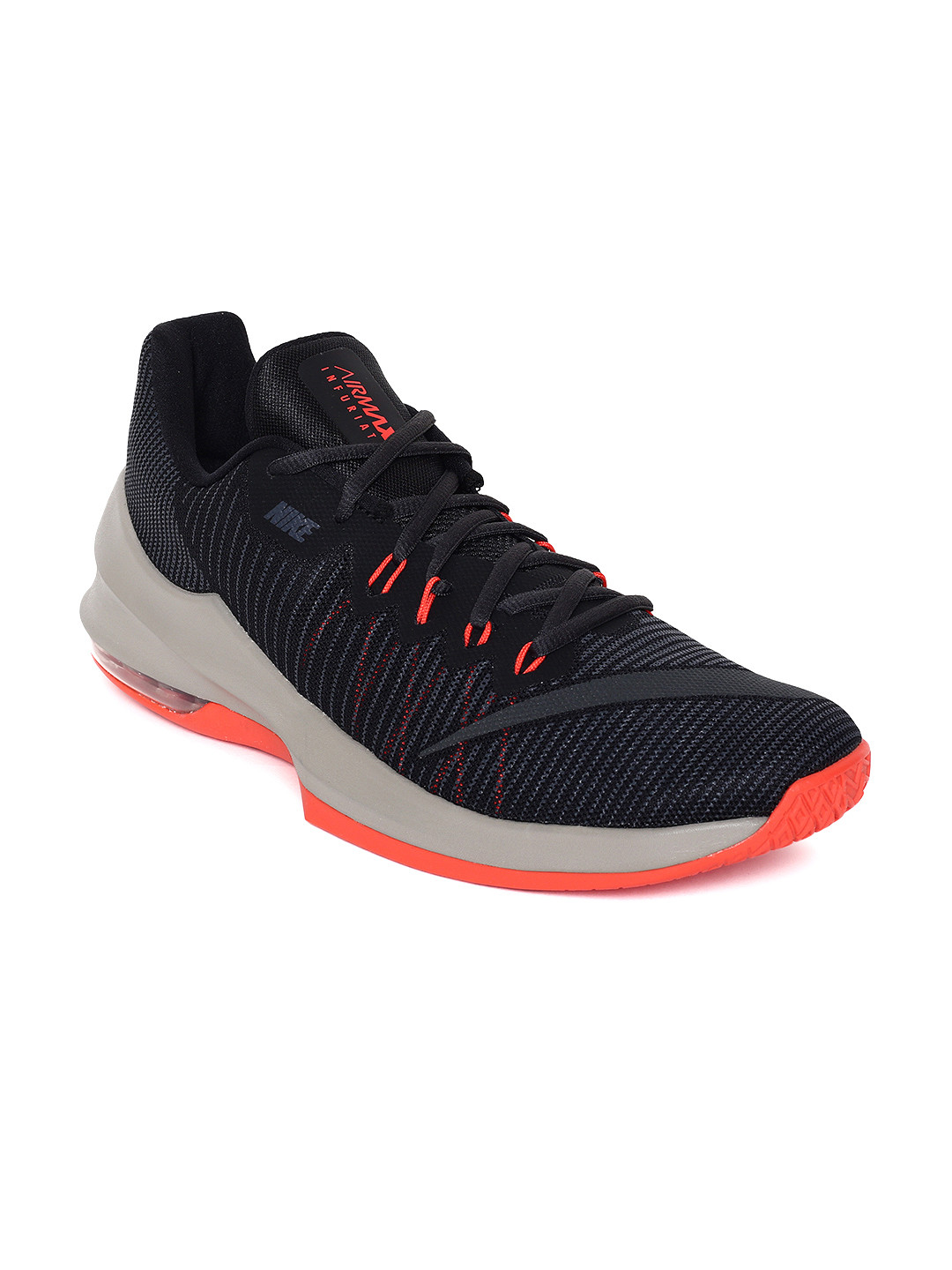 Buy Nike Men Black Air Max Infuriate 2 Low Basketball Shoe ...