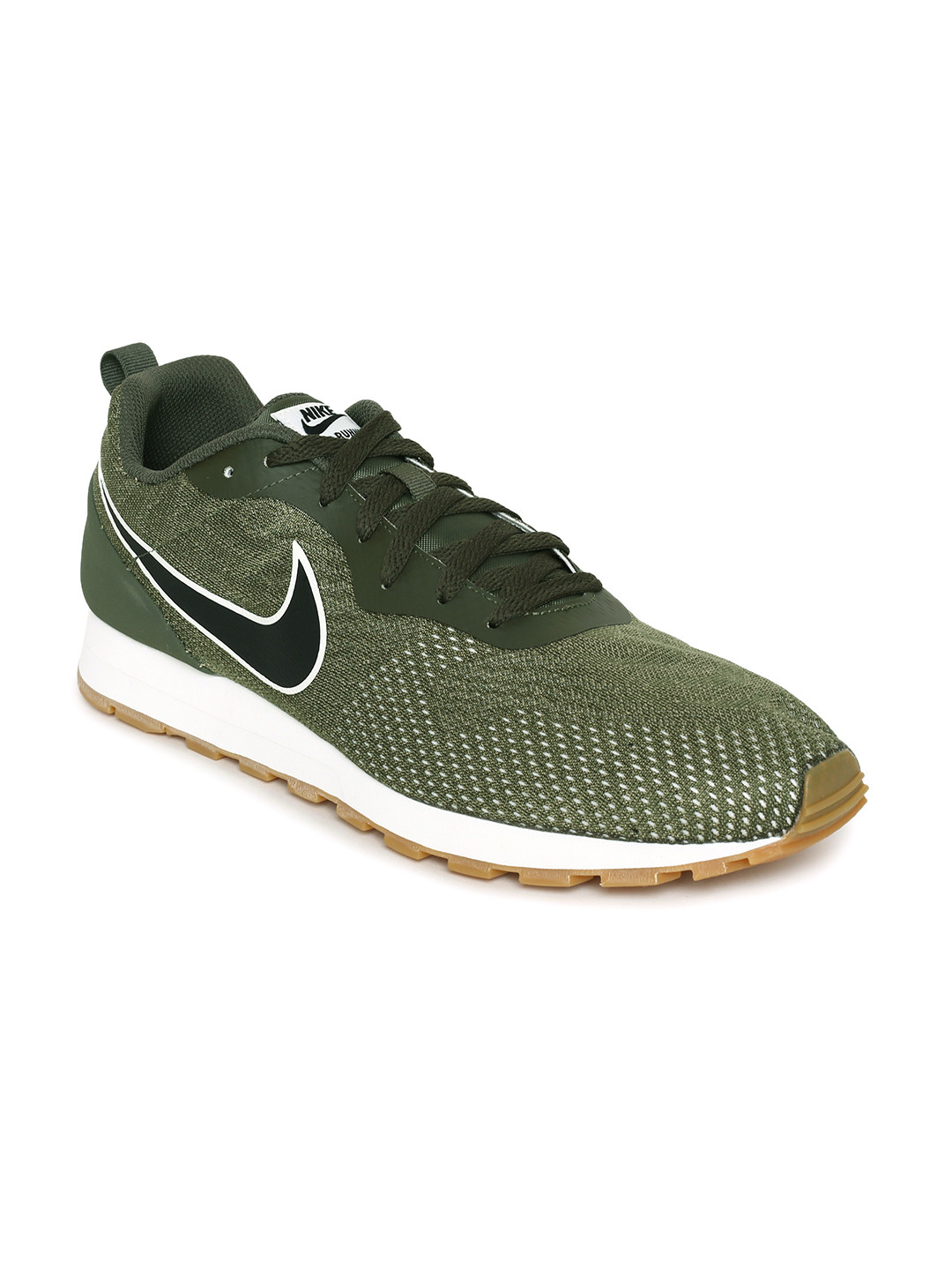 mens green nike running shoes