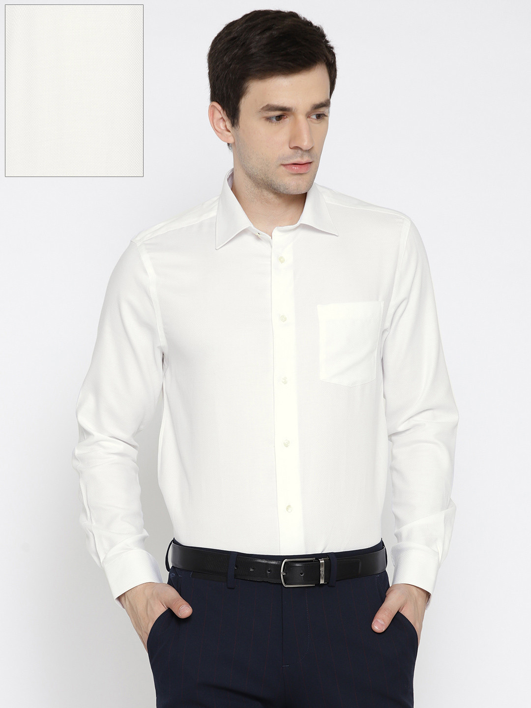Buy Blackberrys Men White Regular Fit Solid Formal Shirt - Shirts for Men 6678374 | Myntra