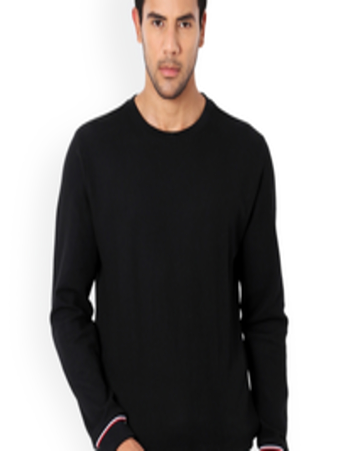 Buy Van Heusen Sport Men Black Solid Sweatshirt - Sweatshirts for Men ...