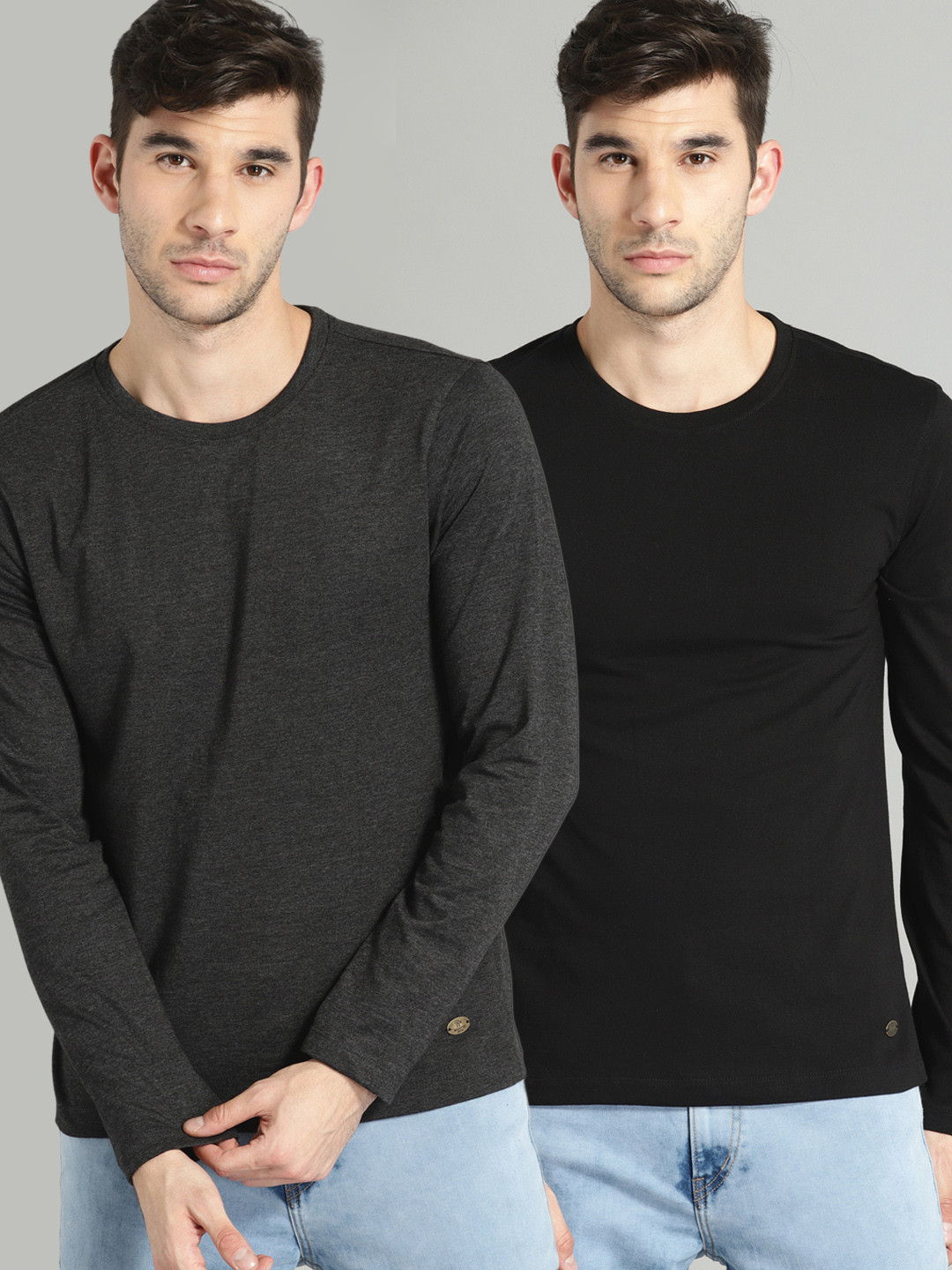 Roadster Men Pack of 2 T-shirts