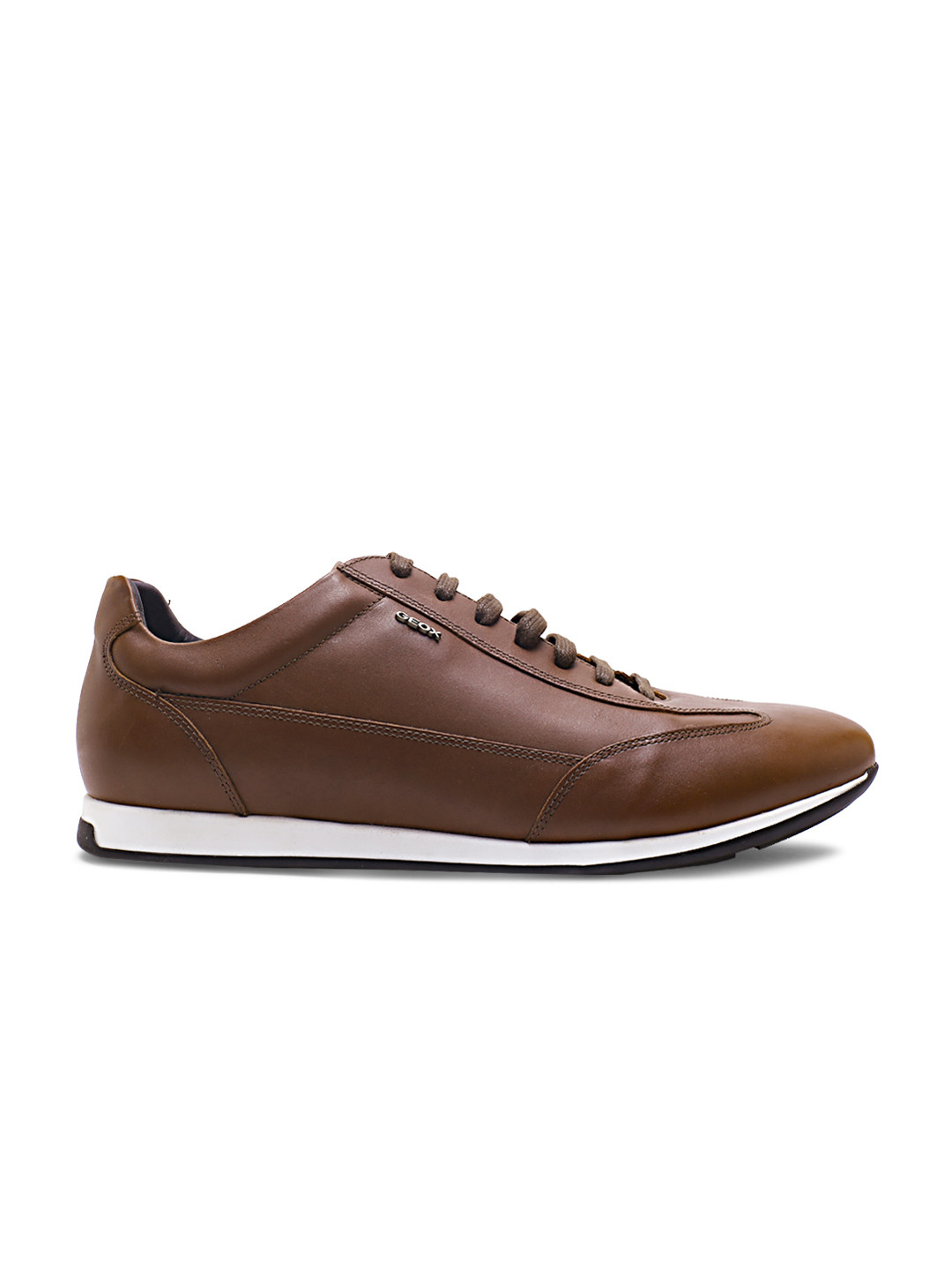 Buy Geox Men Brown Leather Sneakers Casual Shoes for Men