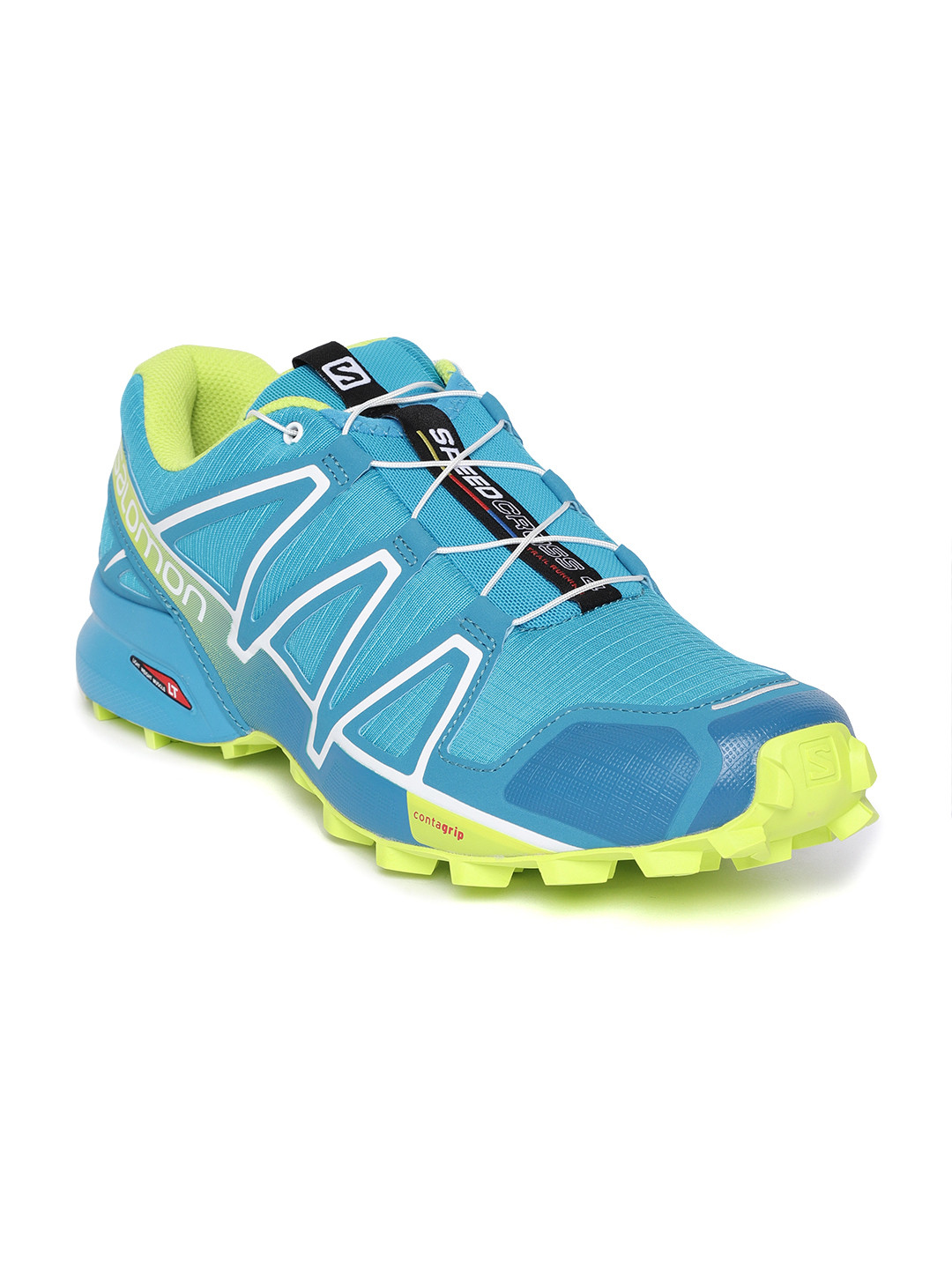 salomon blue shoes
