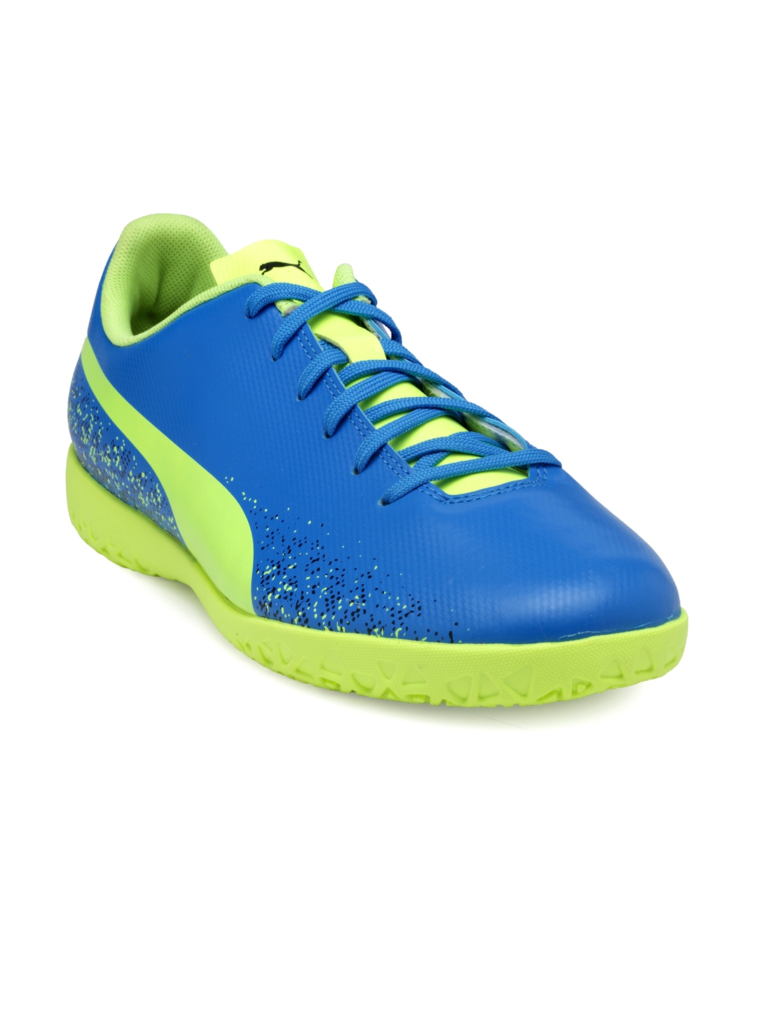 Buy Puma Men Blue Green Truora Indoor Training Football Shoes