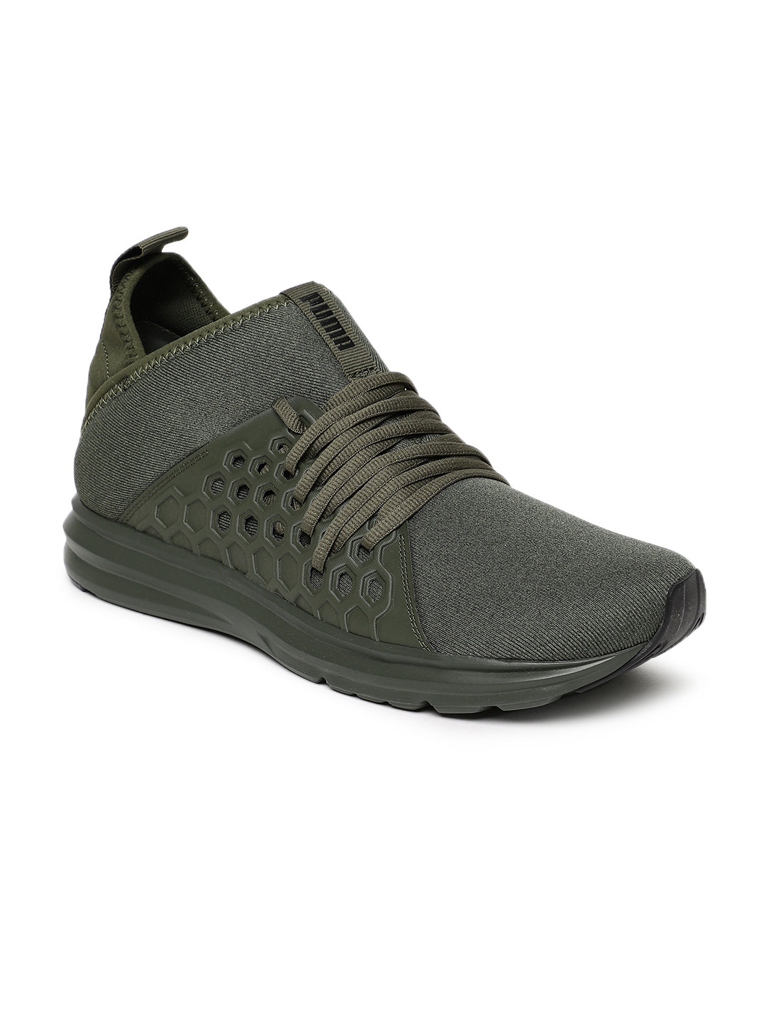 puma enzo olive green