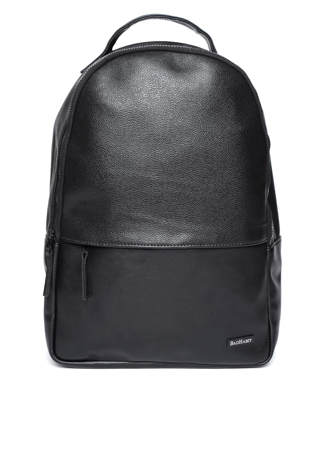 Buy BAD HABIT Men Black Solid Backpack - Backpacks for Men 6707239 | Myntra
