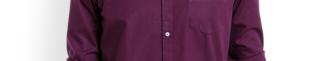Buy Dennis Lingo Men Purple Slim Fit Solid Casual Shirt - Shirts for ...