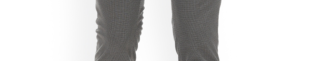 Buy U.S. Polo Assn. Tailored Men Grey Slim Fit Self Design Formal ...