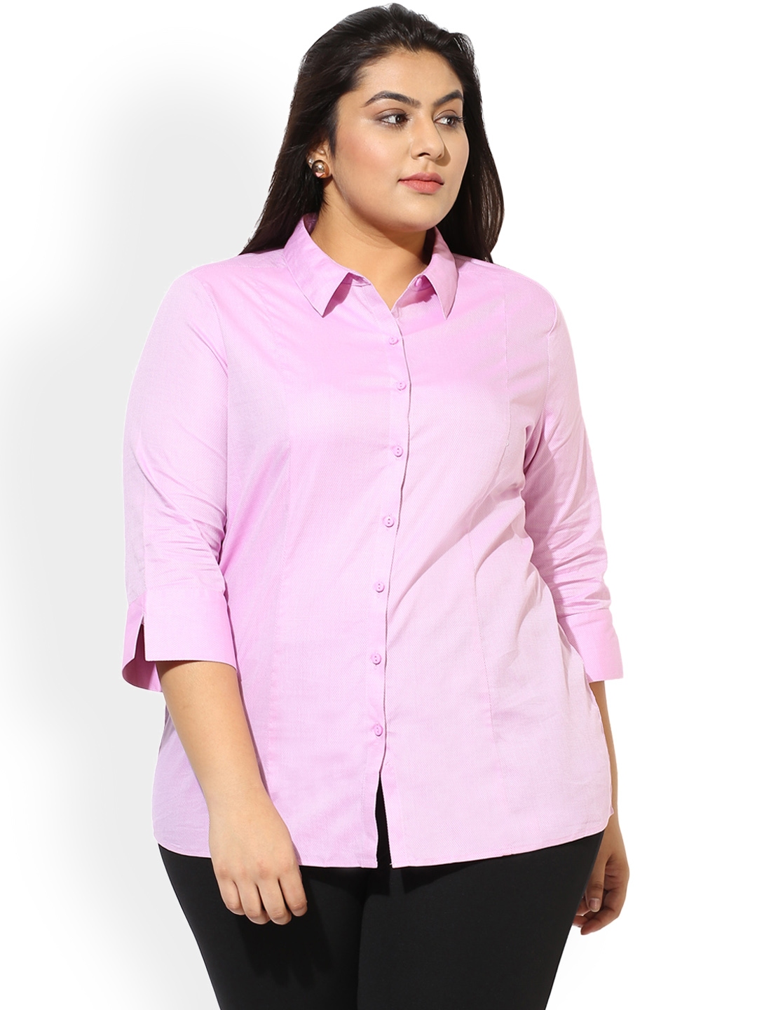 formal pink shirt white pant