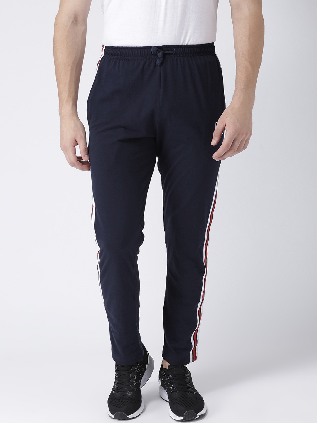 Buy GRIFFEL Men Navy Blue Solid Trackpant - Track Pants for Men 6743025 ...