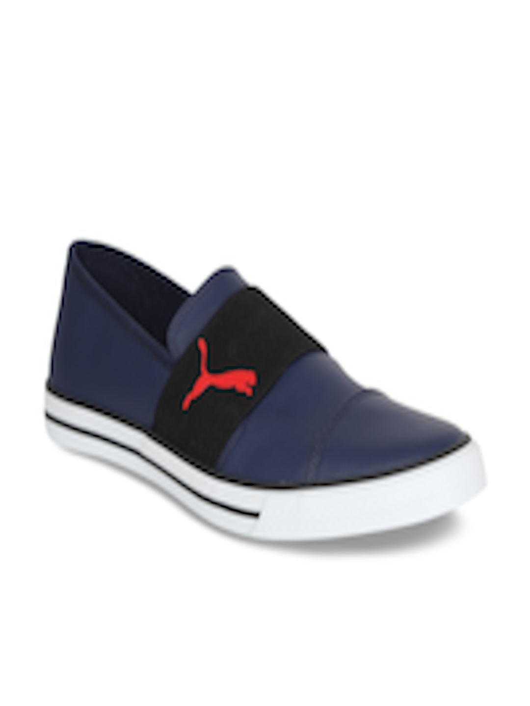 Buy Puma Men Navy Blue Colourblocked Slip On Sneakers - Casual Shoes ...