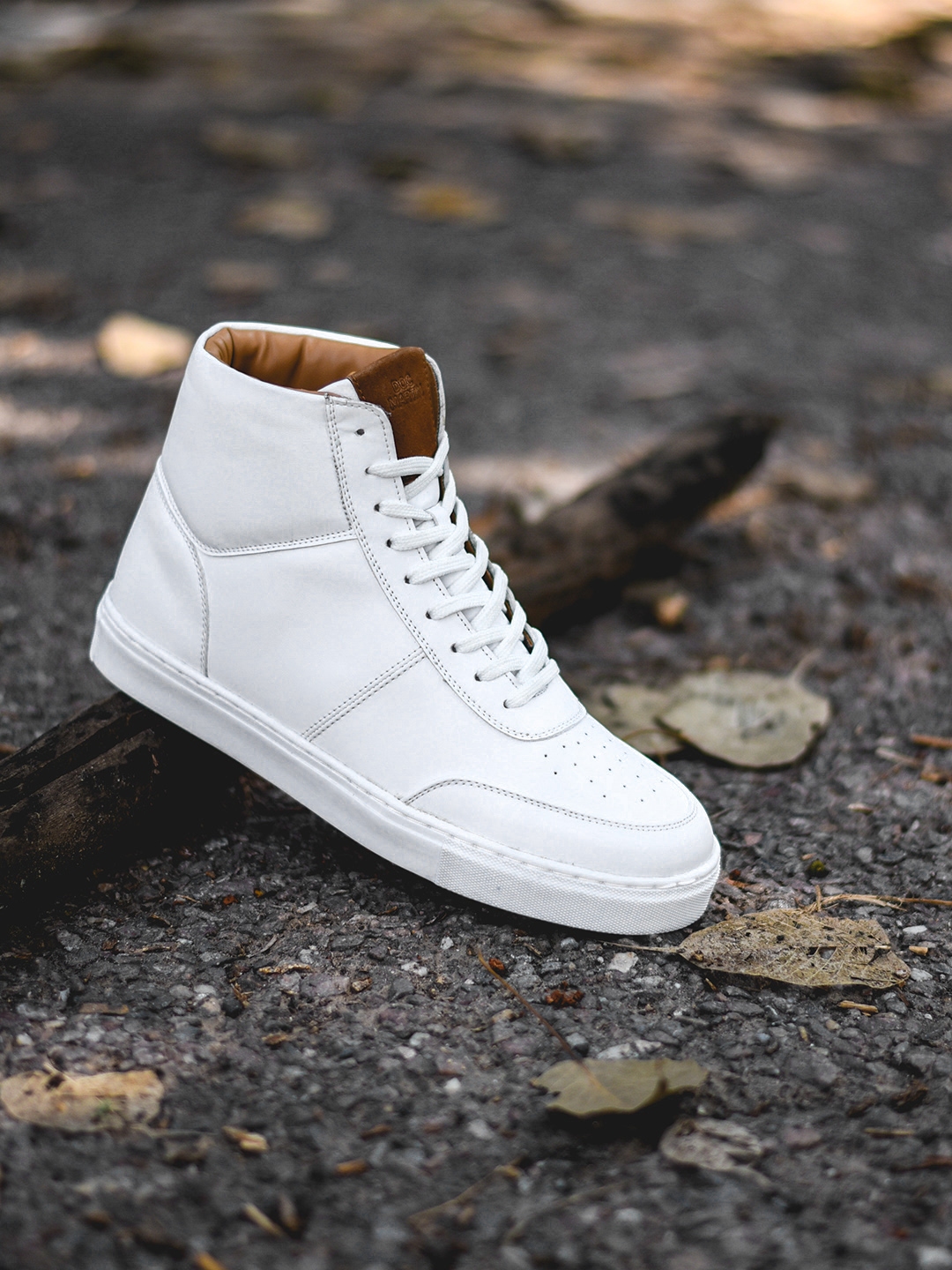 white solid sneakers for men