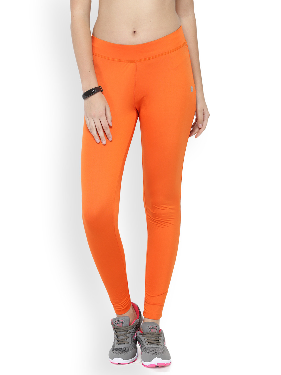 Buy BUKKUM Women Orange Solid Tights Tights for Women 6765878 Myntra