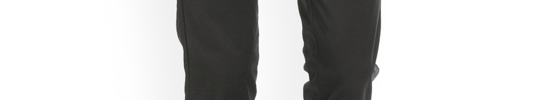 Buy GANT Men Black & Black Slim Fit Solid Casual Trousers - Trousers ...