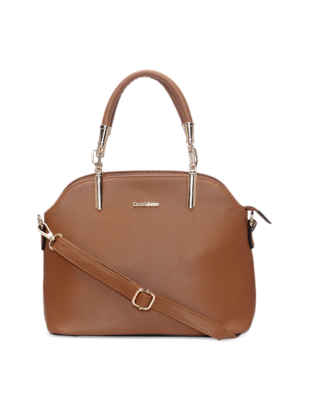 Buy David Jones Brown Solid Shoulder Bag Handbags for Women 6774896