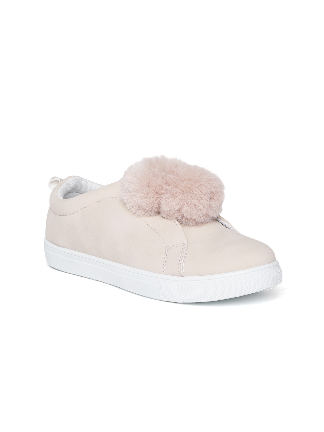 Buy FOREVER 21 Women Peach Coloured Slip On Sneakers