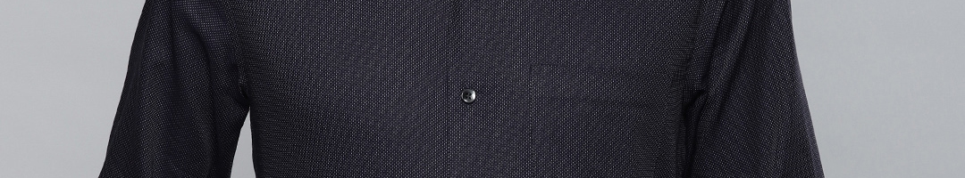 Buy Louis Philippe Men Black Self Design Formal Shirt - Shirts for Men 6797155 | Myntra