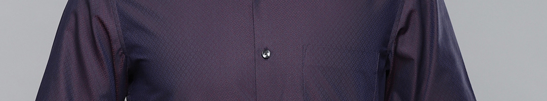 Buy Louis Philippe Men Purple Slim Fit Self Design Formal Shirt - Shirts for Men 6797474 | Myntra