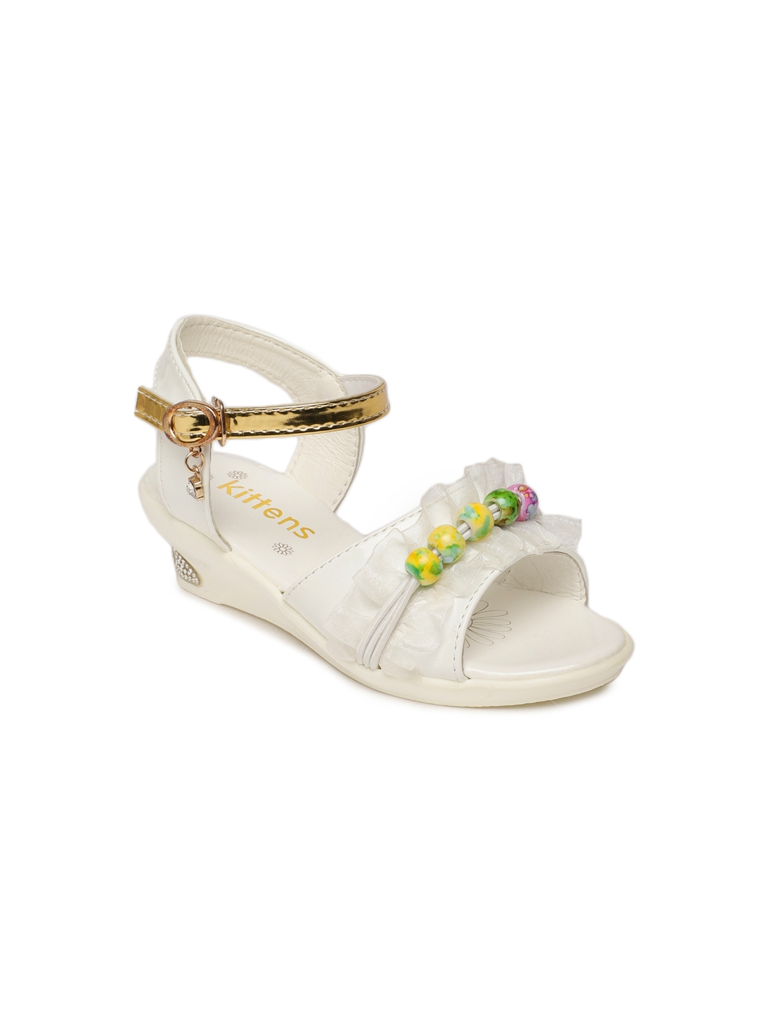 kitten heels white sandals