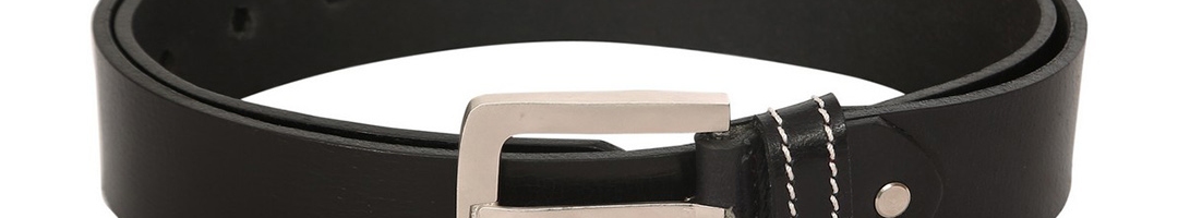 Buy SCHARF Men Black Leather Solid Belt - Belts for Men 6811411 | Myntra