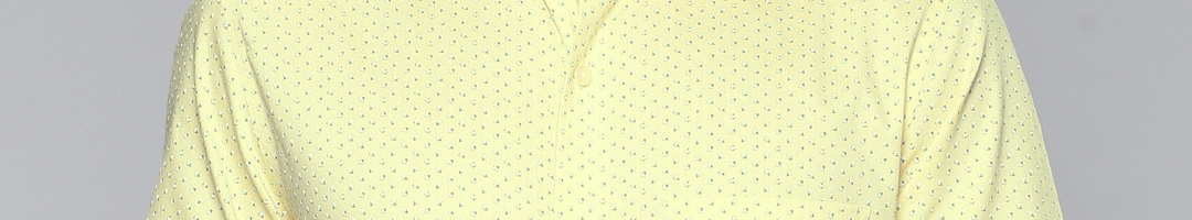 Buy Louis Philippe Men Yellow Regular Fit Printed Formal Shirt - Shirts for Men 6813318 | Myntra