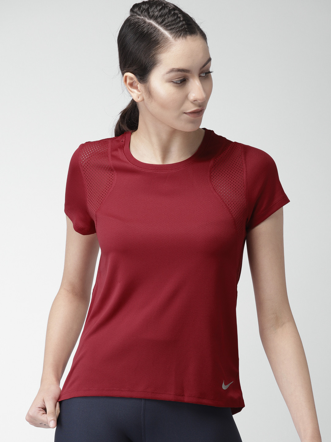 womens red nike t shirt