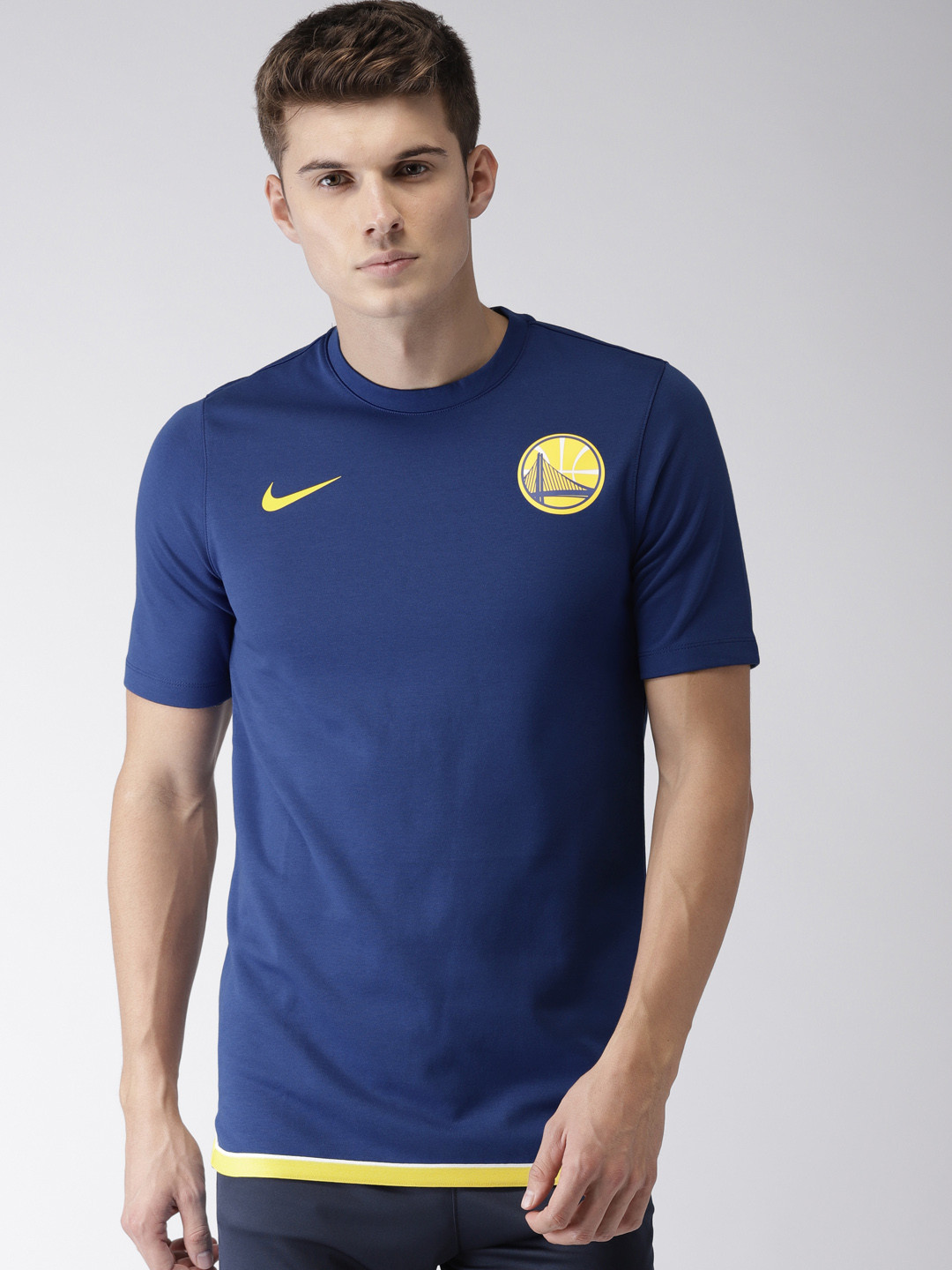 Buy Nike Men Blue GSW DNA ESSENTIAL NBA T Shirt - Tshirts for Men