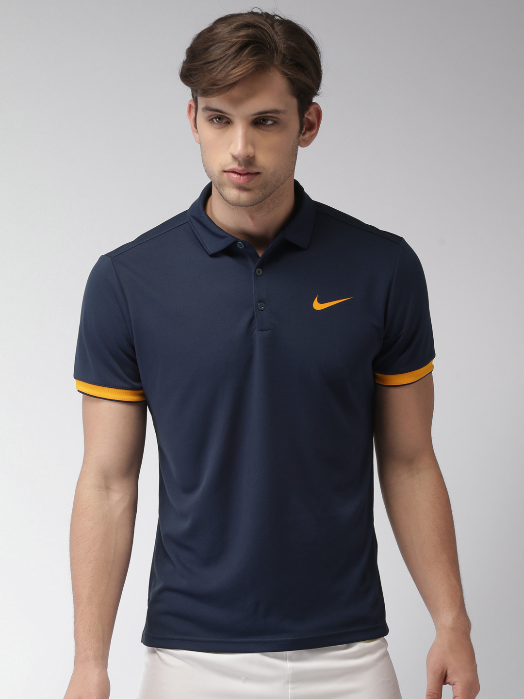 Buy Nike Men Blue Court Dry Standard Fit DRI FIT Polo T Shirt - Tshirts for Men 6814202 | Myntra